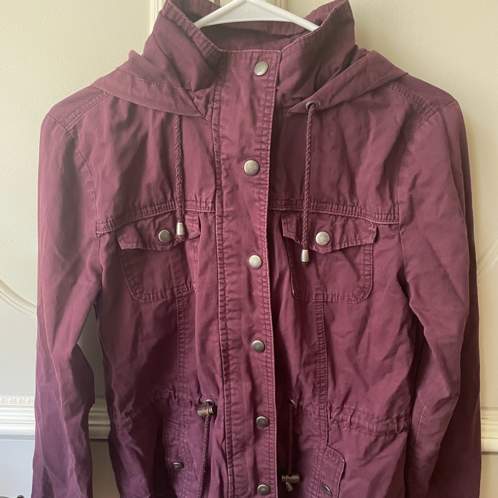 Women's Purple Hooded Jacket - Ashley By 26 International
